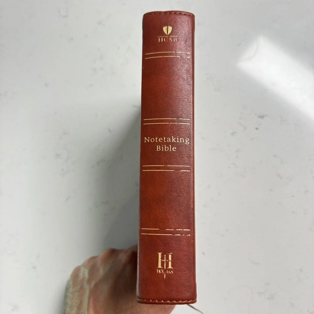 Holman Notetaking Bible HCSB Brown LeatherTouch Illustrator Edition
